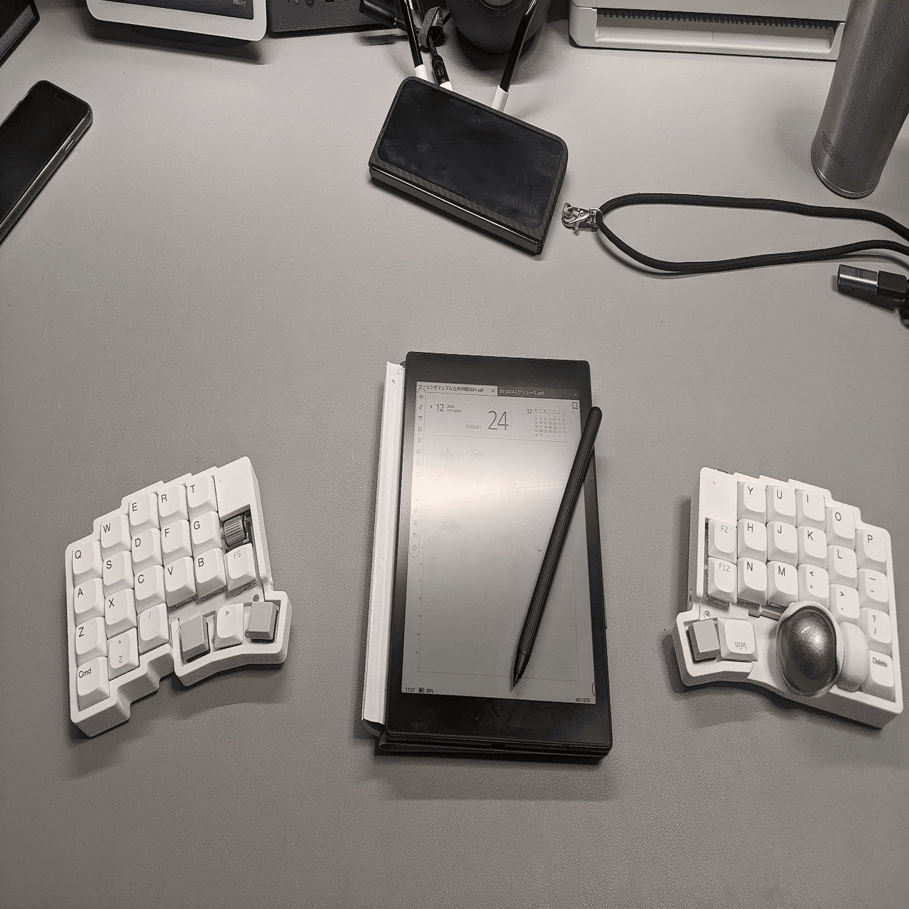 無線keyball39な「roBa」は無線化以上の恩恵がある。｜さしみつ