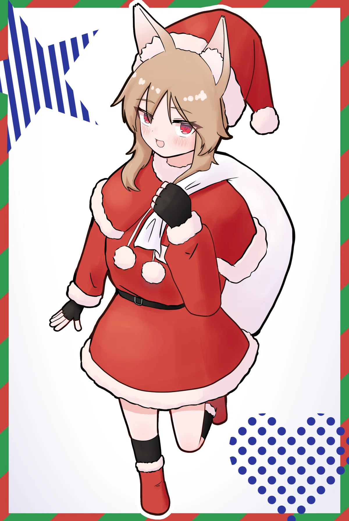 Gele Note 【イラスト練習】メリークリスマス!1年前の絵をリメイクして比較|もかな
