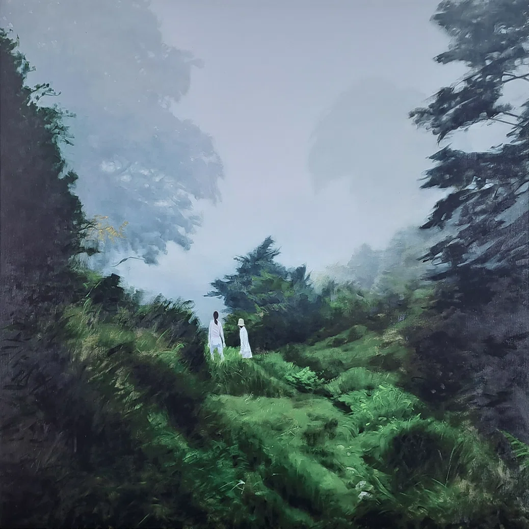 油彩画 自然と人間の関係 油彩画 自然と人間の関係 【公式通販】