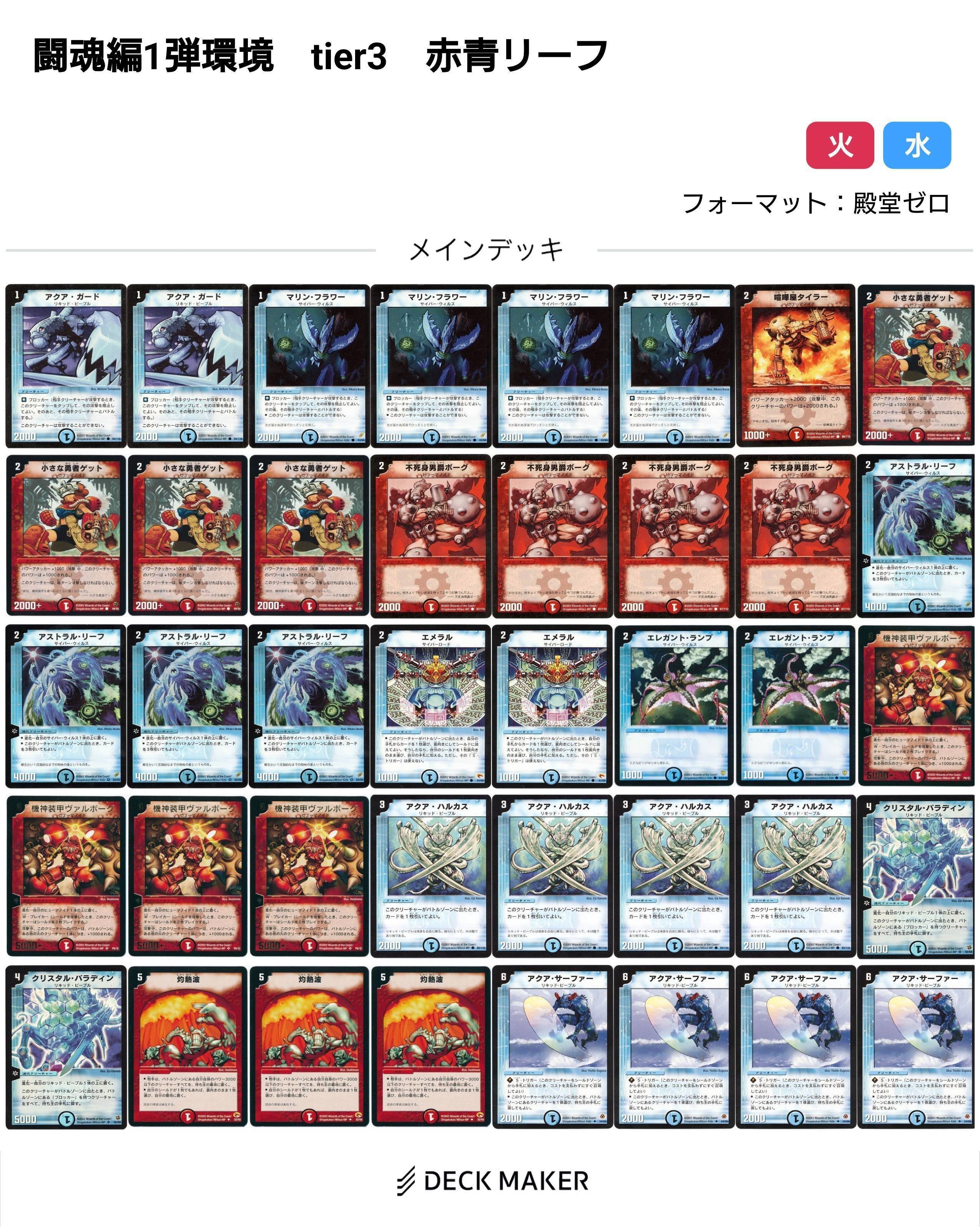 デュエマ　ゲートボール　闘魂編 闘魂編 ゲートボール デッキリスト - てすとぷれいやー