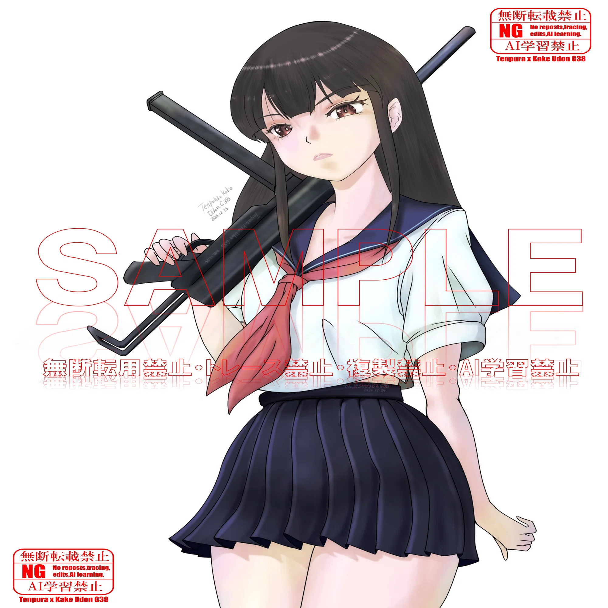 イラスト日記／#006】新春特大号『セーラー服と機関銃』新・旧コラボ＋ 