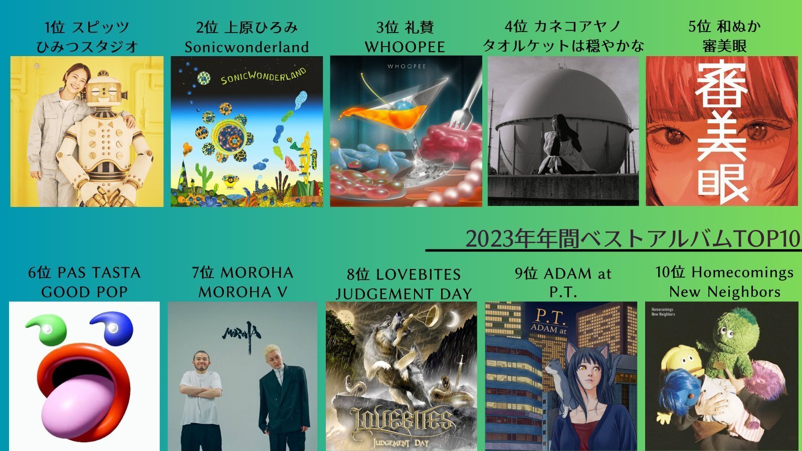 ④ 邦楽　アルバム　セット　まとめ　180枚程度 2024年年間ベストアルバムTOP10（邦楽編）｜とよ