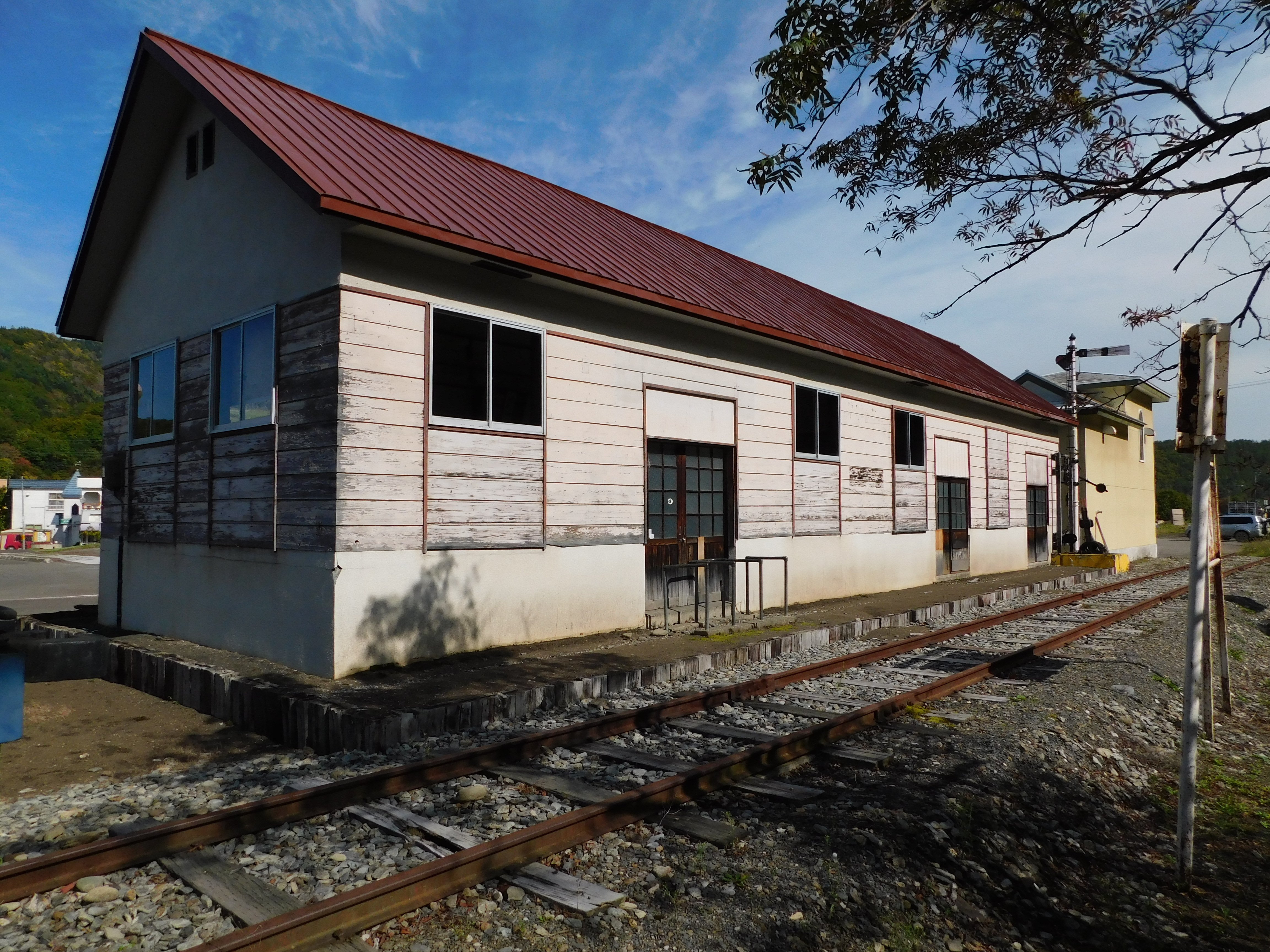 【渚滑森林鉄道（廃線）サボ 行先板】貯木場（むりい）濁川事業所×上丸↔濁川事業所 北海道の廃線跡探訪 第101回 渚滑線（3/3）濁川～北見滝ノ上間｜熊鉄