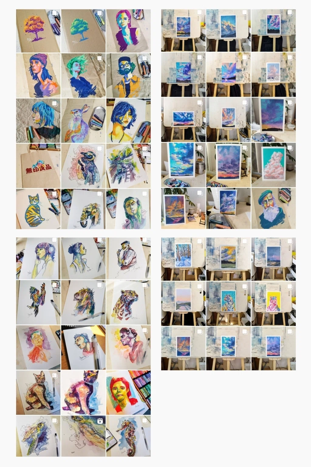 1年間オイルパステル画を描き続けてわかったこと｜モリワキユウ
