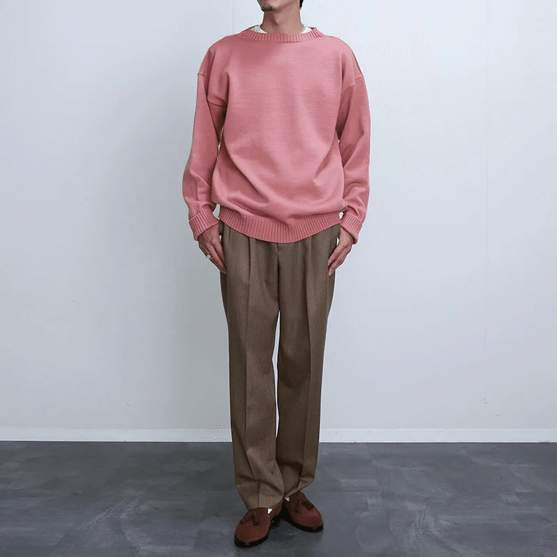 トップス ANDERSEN-ANDERSEN SEAMAN LYSEROD M ニットはやっぱり色で遊びたいですね。【ANDERSEN ANDERSEN】SEAMAN