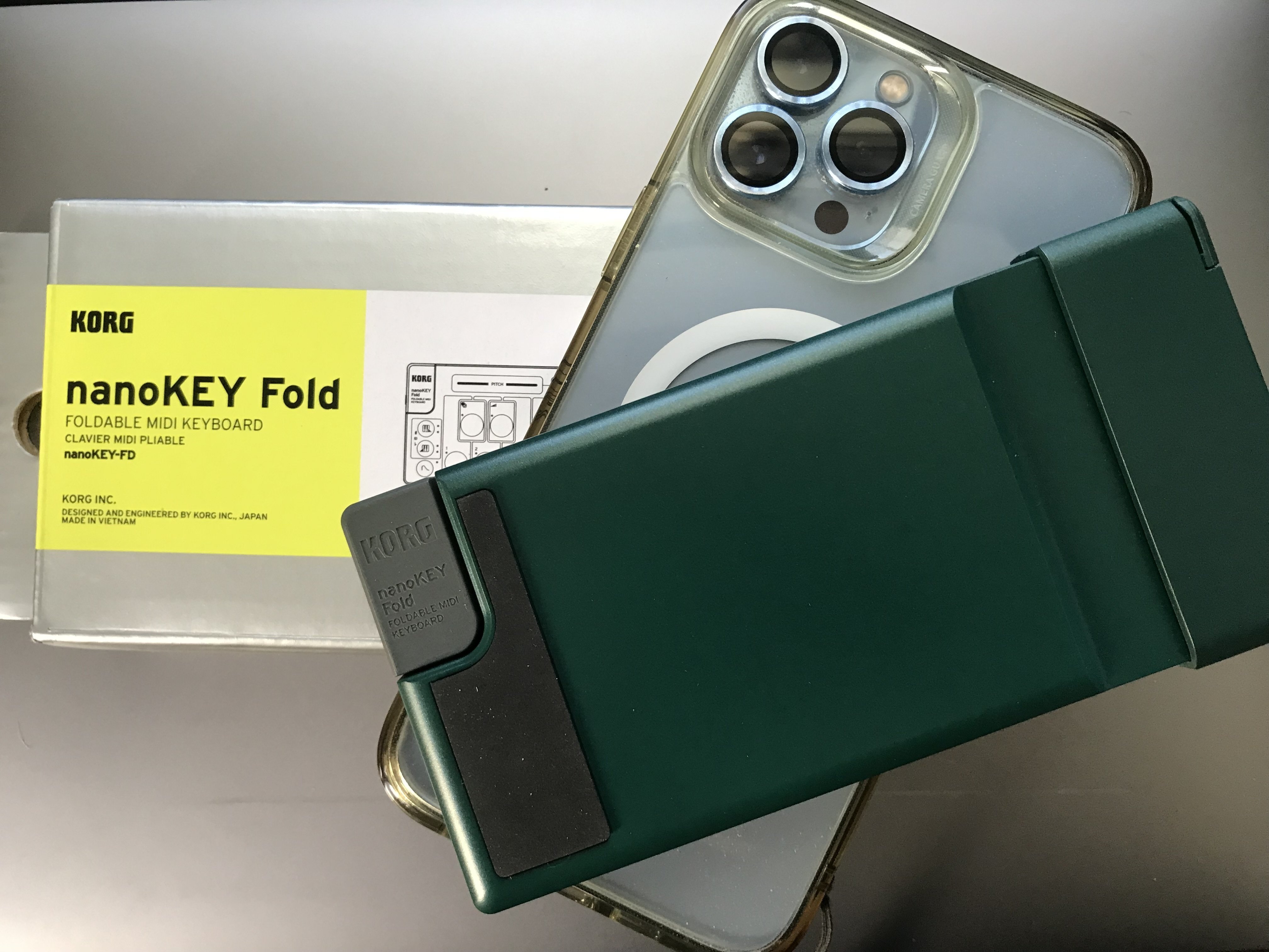 【値下げしました】KORG nanoKEY Fold グリーン 未使用品 KORG ( コルグ ) nanoKEY Fold Alpine Green 折りたたみMIDI