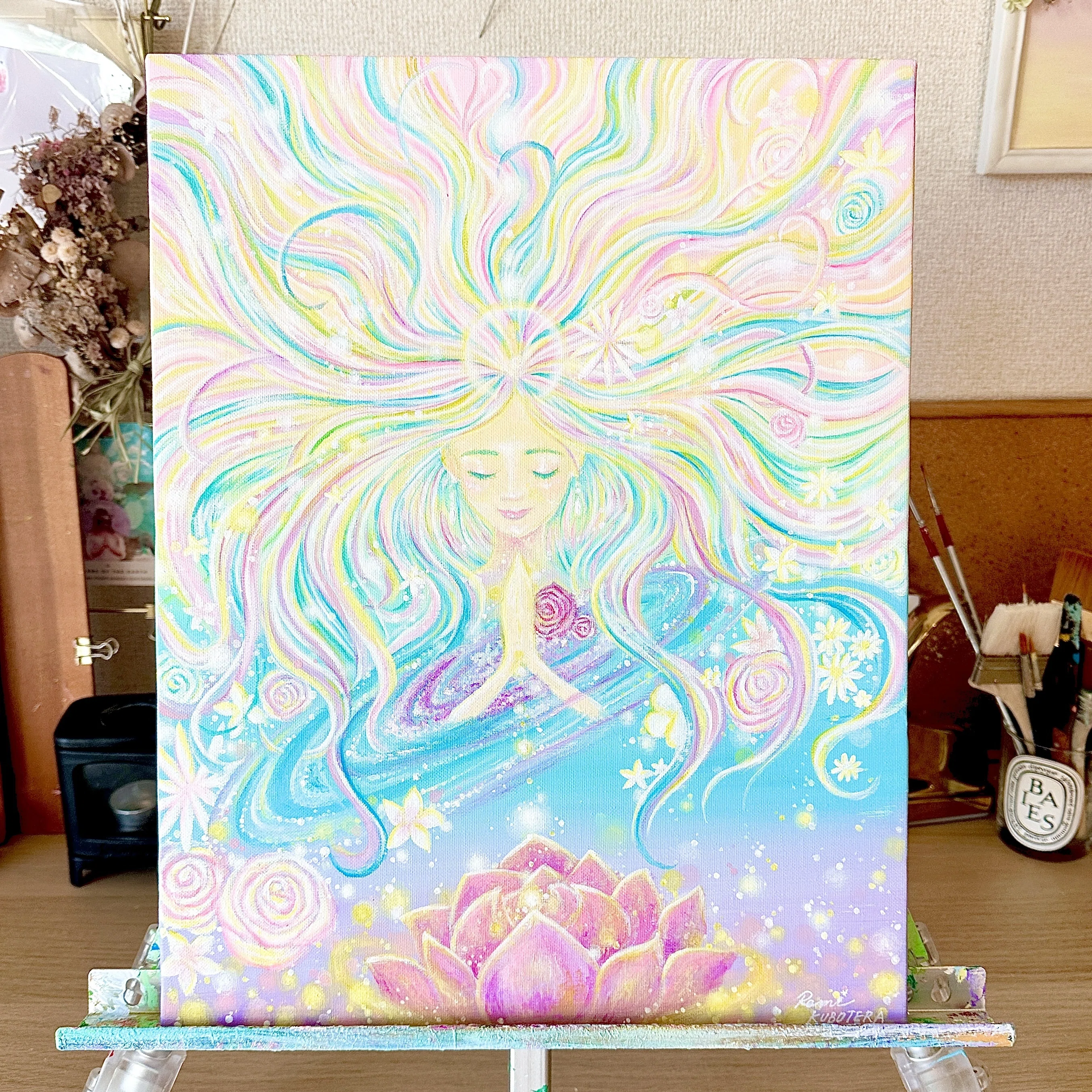 新作”祈り”｜Remi Kubotera/画家、アーティスト👩‍🎨