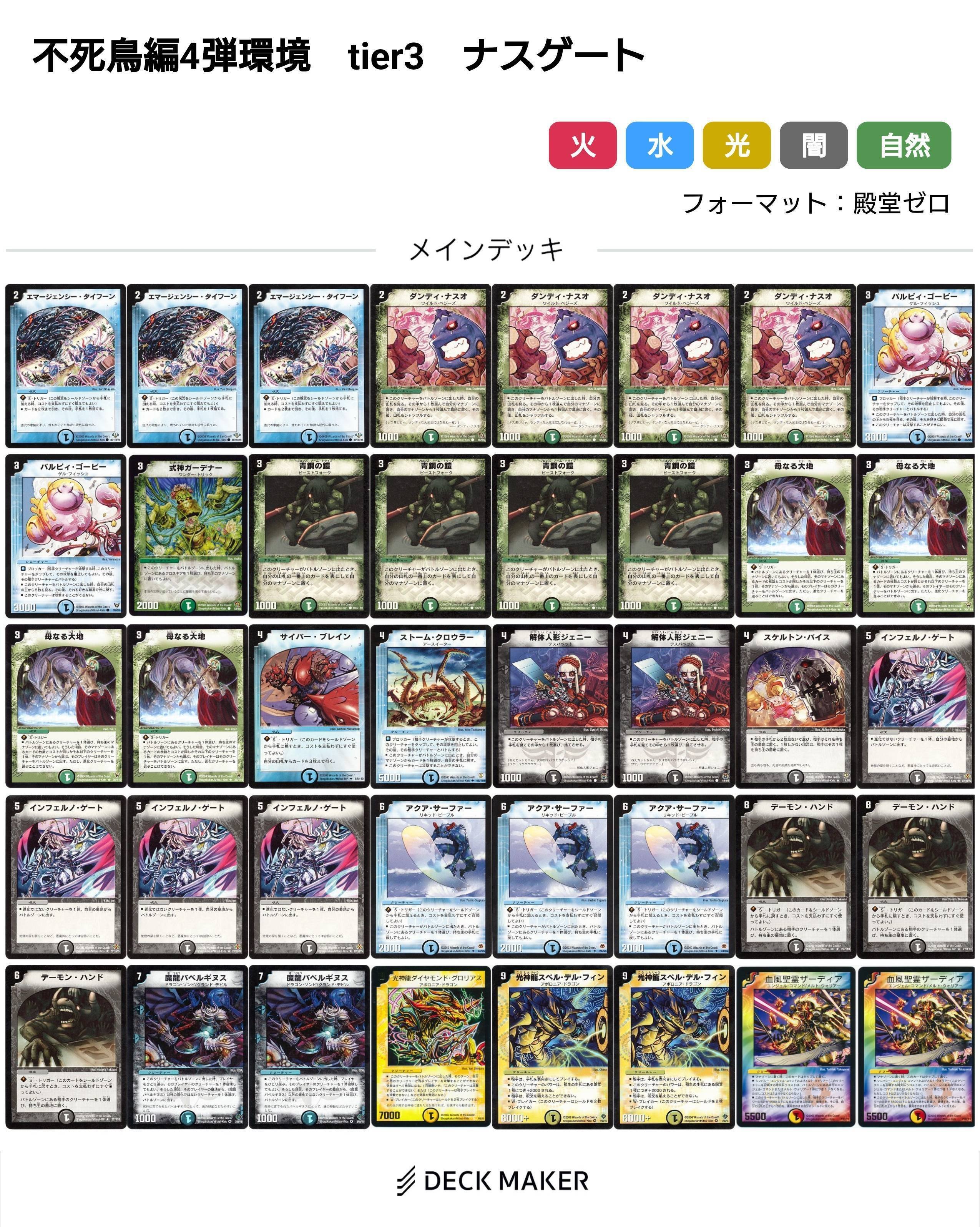 除去サファイア　　デッキ　クラシック　環境 デュエプレALL環境Tier2考察・除去サファイア篇（1/1～）｜海月