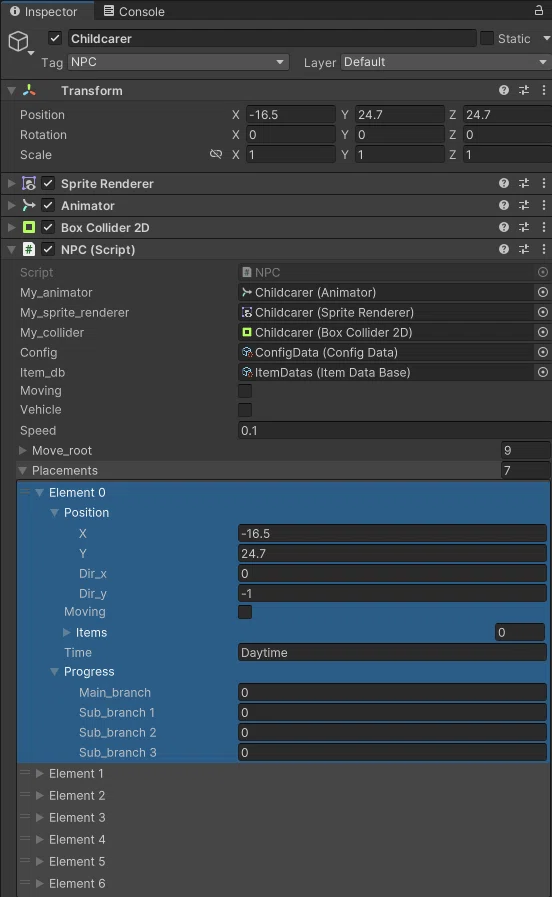 [Development Struggle Log Vol. 19 RPG Edition] NPC Behavior Control ...
