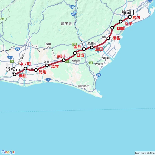 運転関係線路図 東海道本線 静岡鉄道管理局 【公式通販】