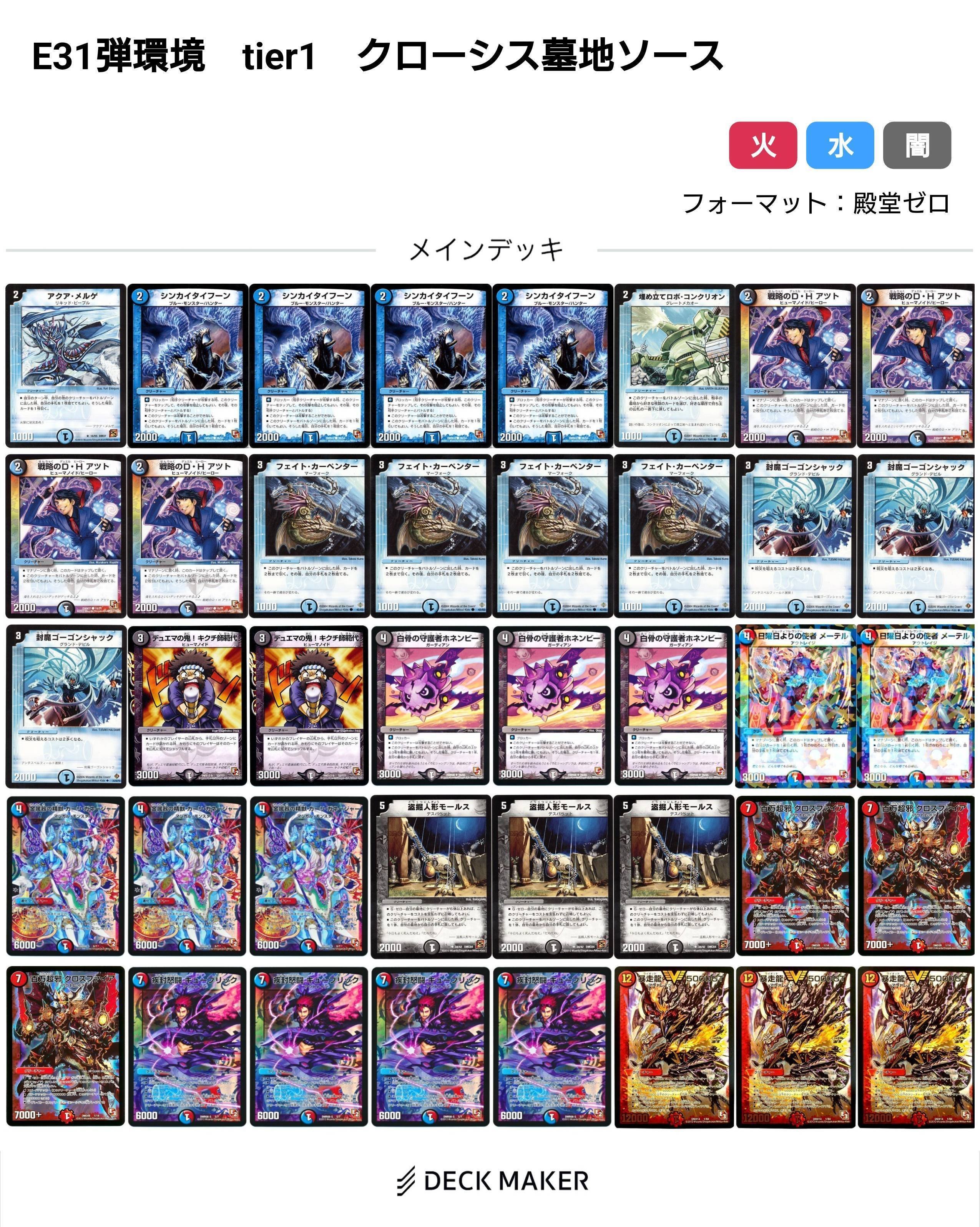 最終値下げ】【初期統一】デュエマ 引退品 歴代環境デッキ 最終値下げ