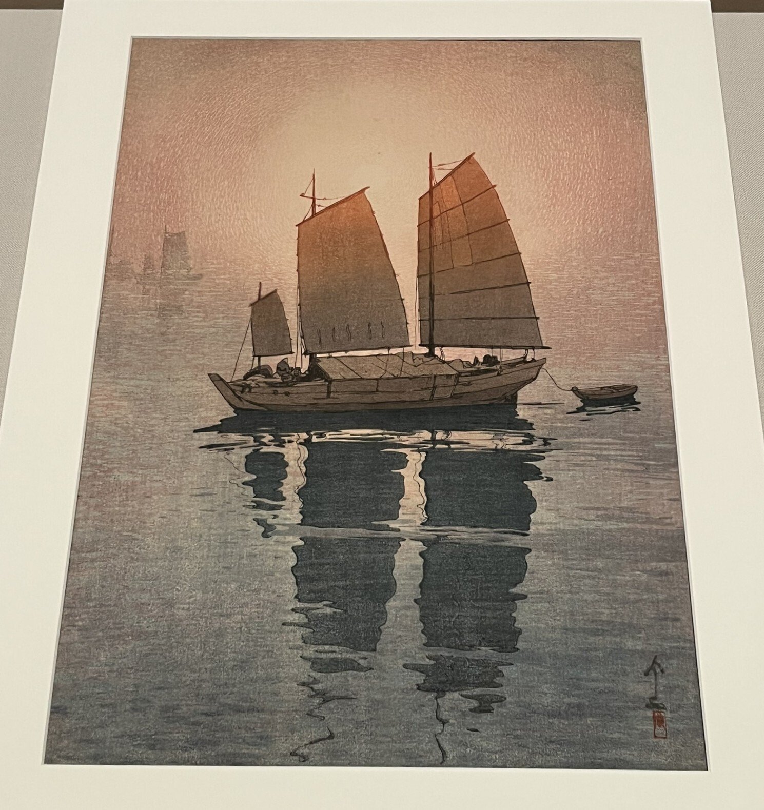 藤飯治平 油彩画 ヨットと港の風景 鈴木英人「ヨットと過ごした夏の