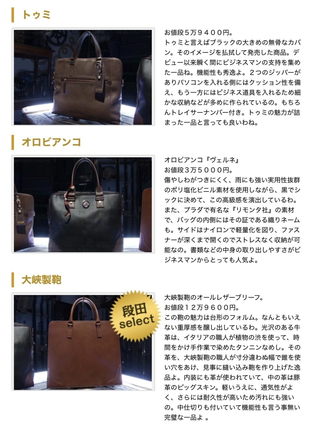 大峡製鞄 サンタクローチェ オールレザーブリーフケース