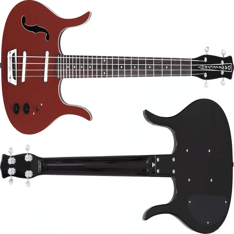 セミホロウ・ロングホーンベース「DANELECTRO RED HOT LONGHORN BASS