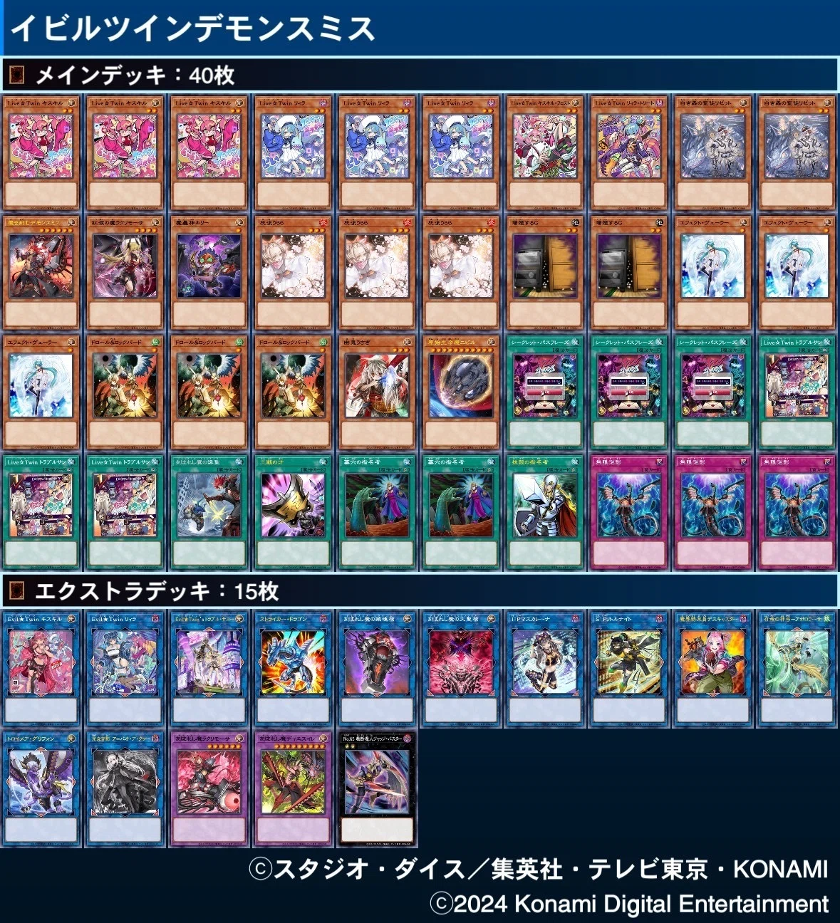 イビルツインの新規追加による変化/デッキ構築について(Evil 
