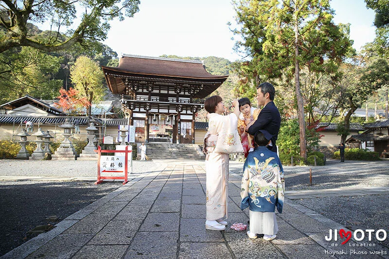 松尾大社で七五三の出張撮影