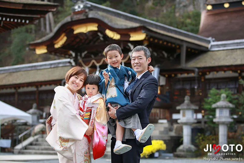 松尾大社で七五三の出張撮影