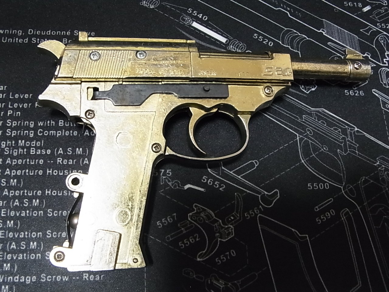 懐かしのトイガン 分解note その5 マルシン ワルサーP38 懐かしのトイガン 分解note その5 マルシン ワルサーP38