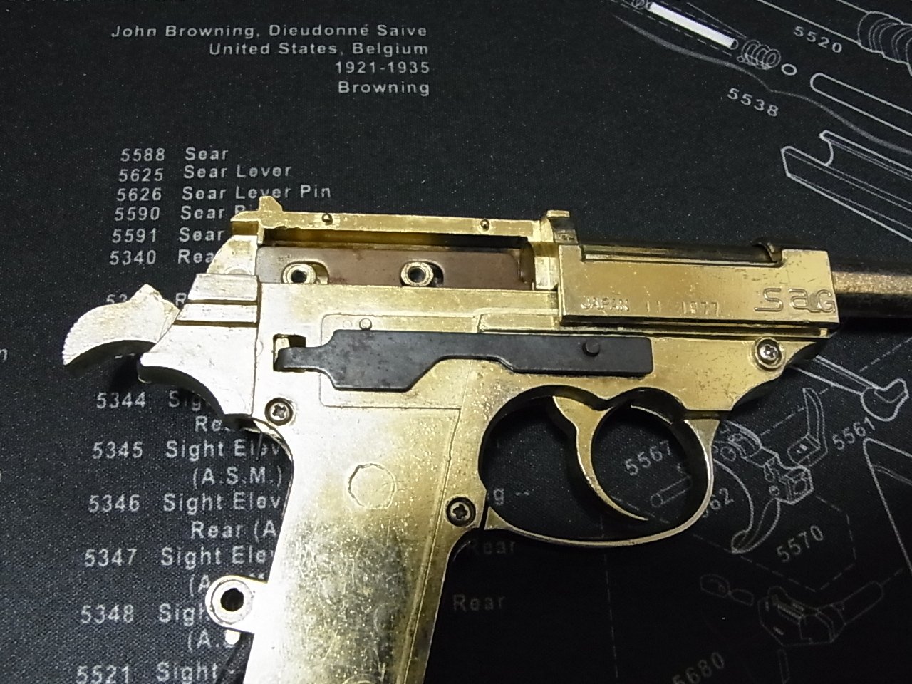 マルシン ジュニアモデルガン ワルサーP38 SAG マーク - メルカリ