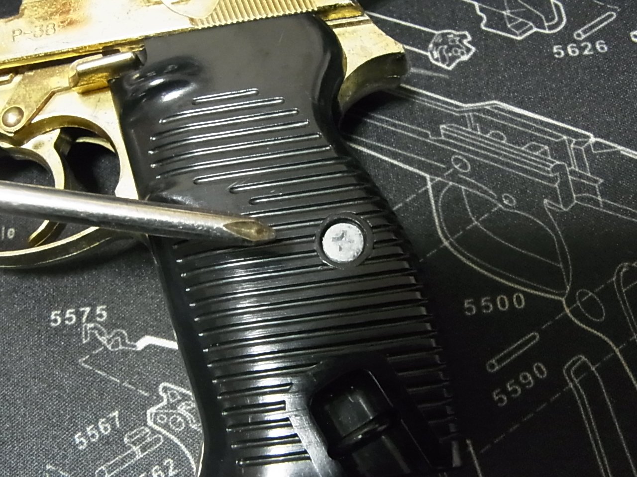 マルシン ジュニアモデルガン ワルサーP38 SAG マーク - メルカリ