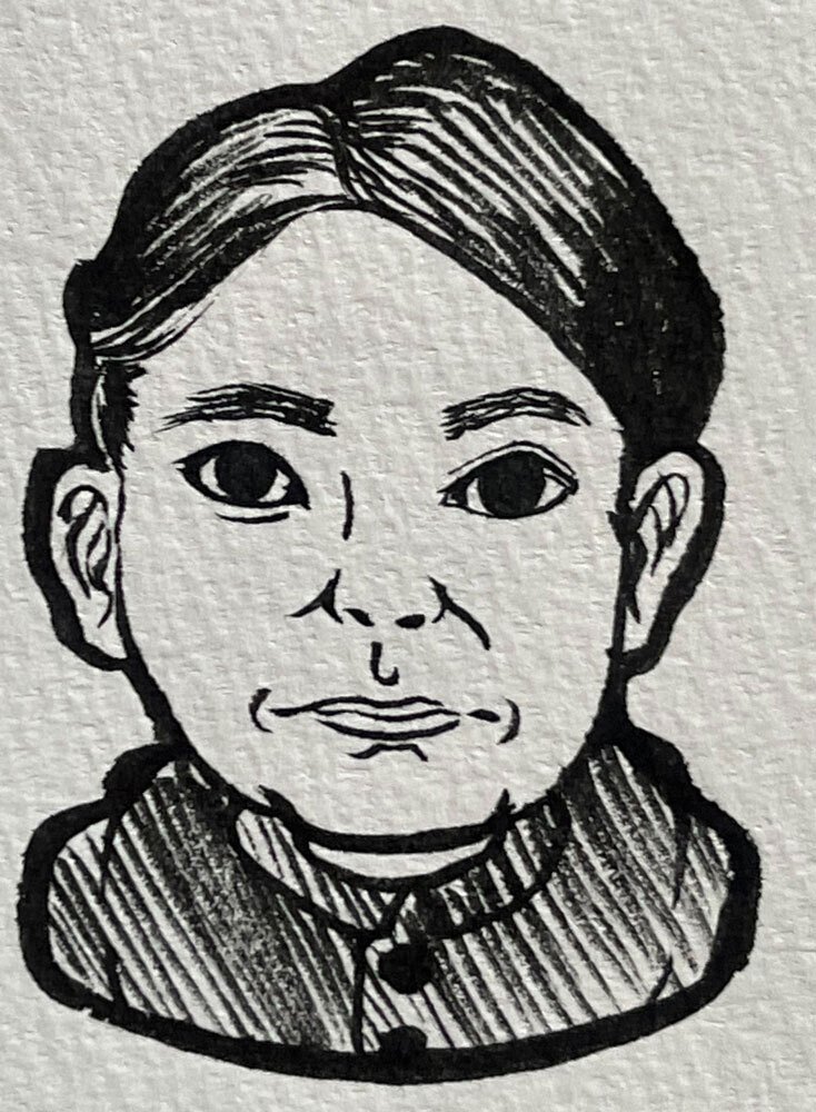 似顔絵イラスト｜鹿角時計