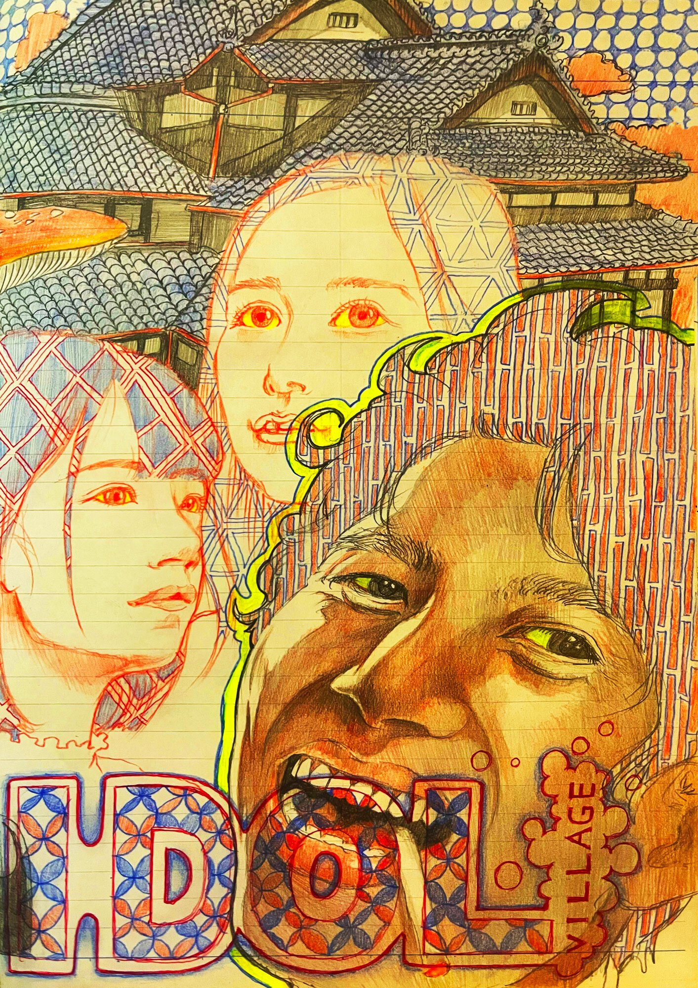 似顔絵イラスト｜鹿角時計