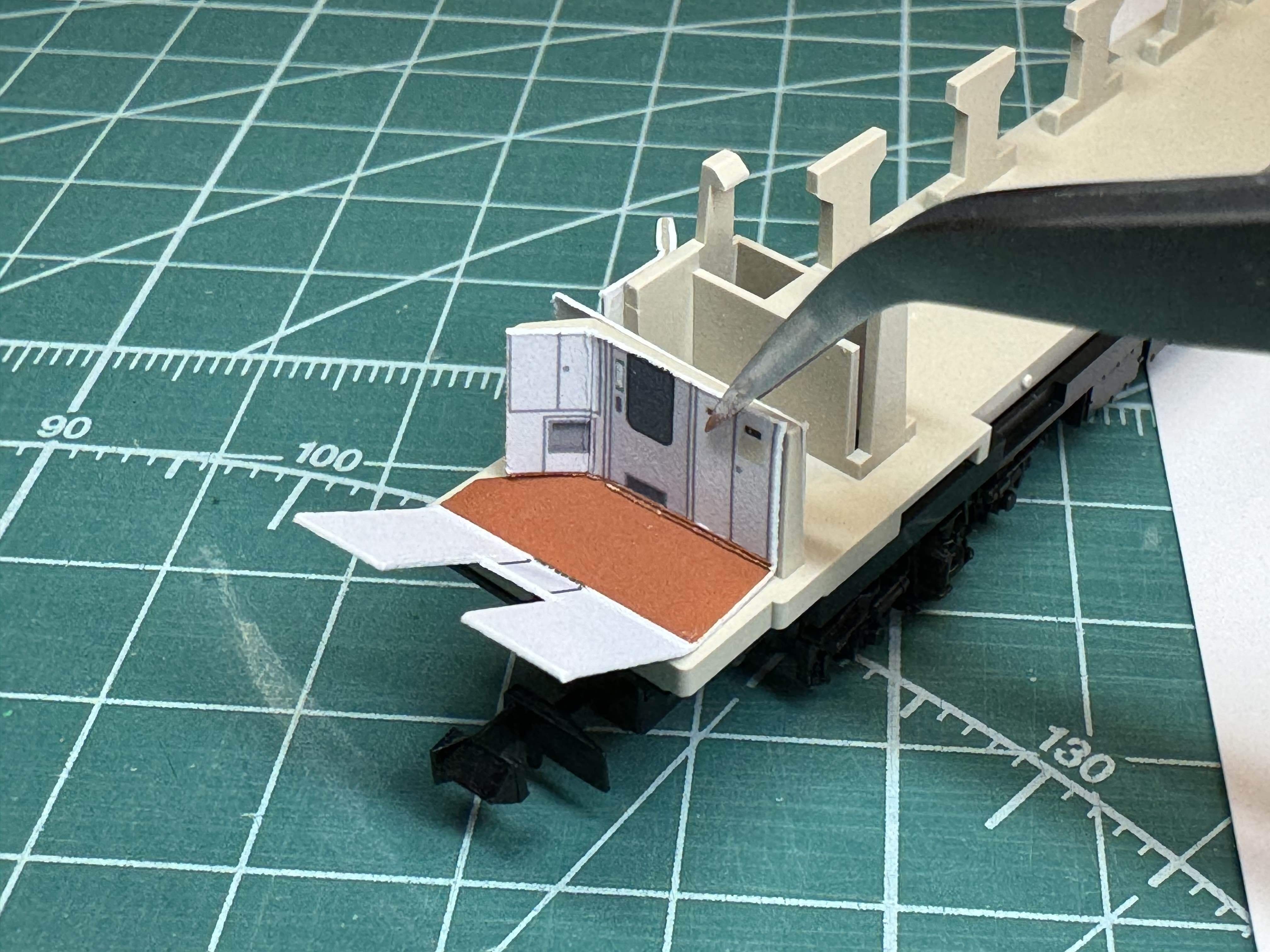 3013 北斗星 開放B寝台「オハネ24-500」内装クラフトシート取付