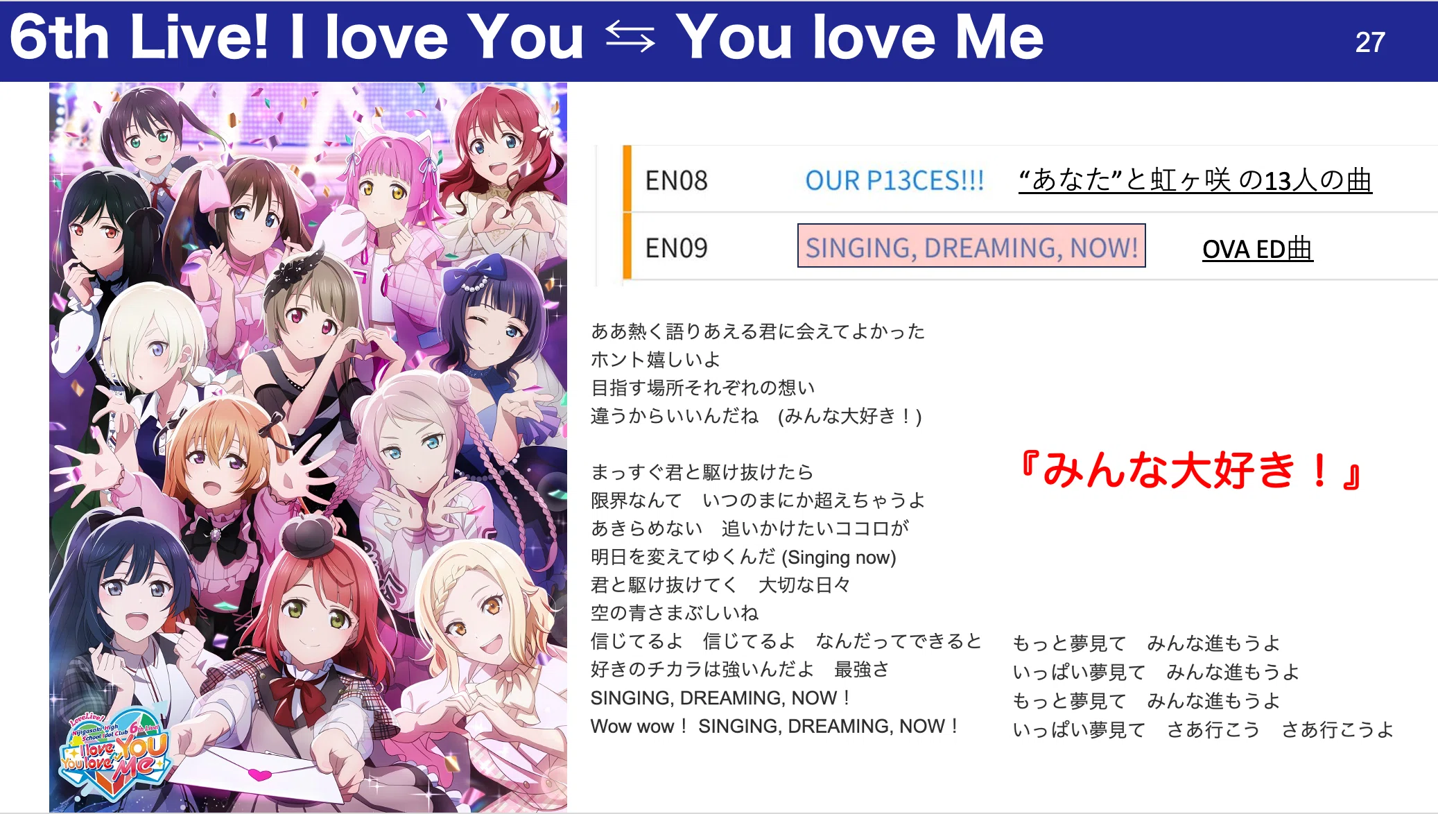 ラブライブ！虹ヶ咲学園スクールアイドル同好会 6th Live! I love You