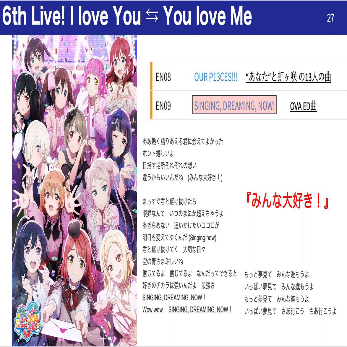 ラブライブ！虹ヶ咲学園スクールアイドル同好会 6th Live! I love You