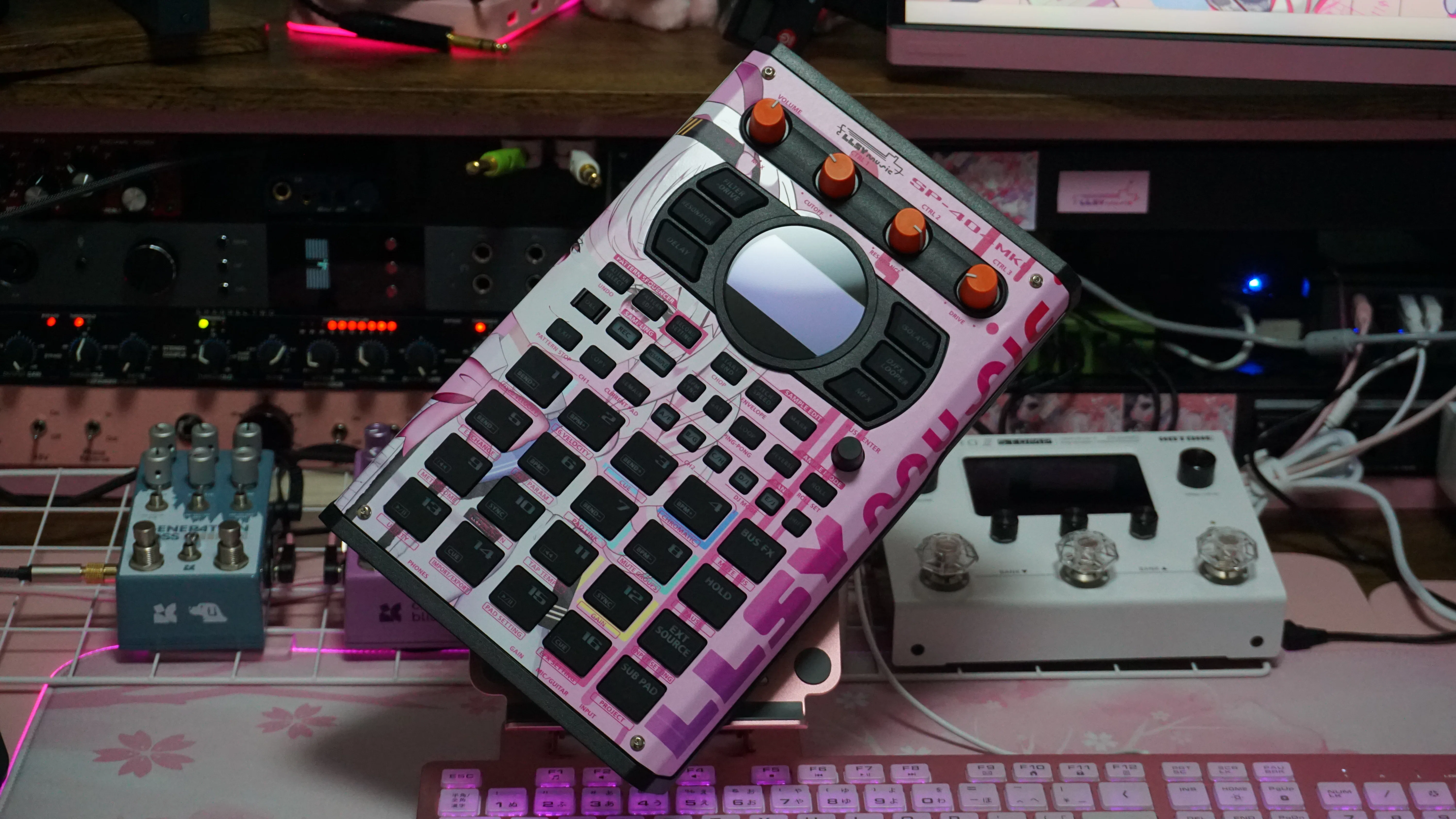SP404mk2のオリジナルカスタムスキンを作ったよ！｜レーシー@曲を作る 