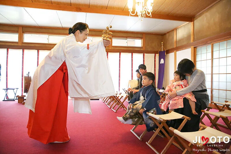 滋賀県竜王町の苗村神社で出張撮影