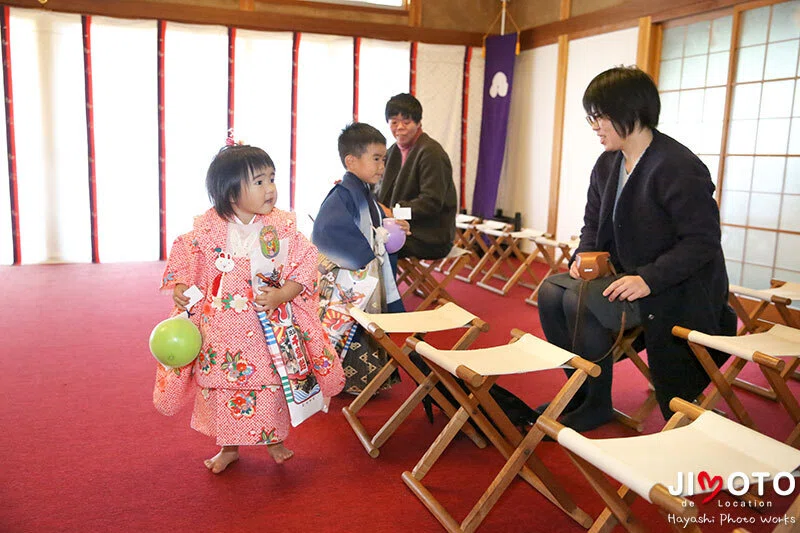 滋賀県竜王町の苗村神社で出張撮影