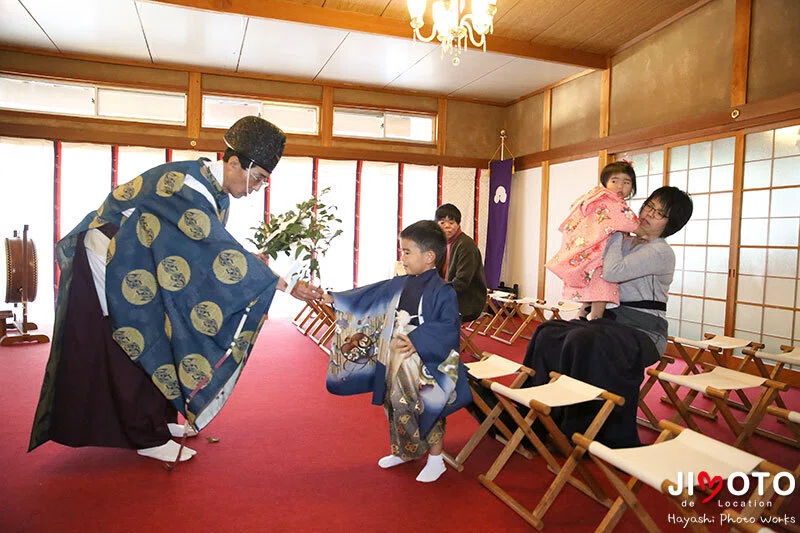 滋賀県竜王町の苗村神社で出張撮影