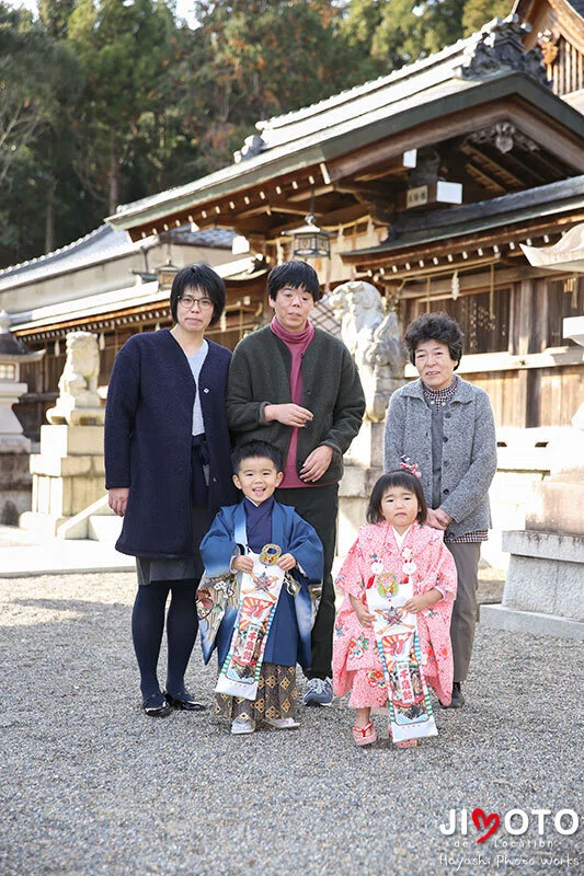 滋賀県竜王町の苗村神社で出張撮影