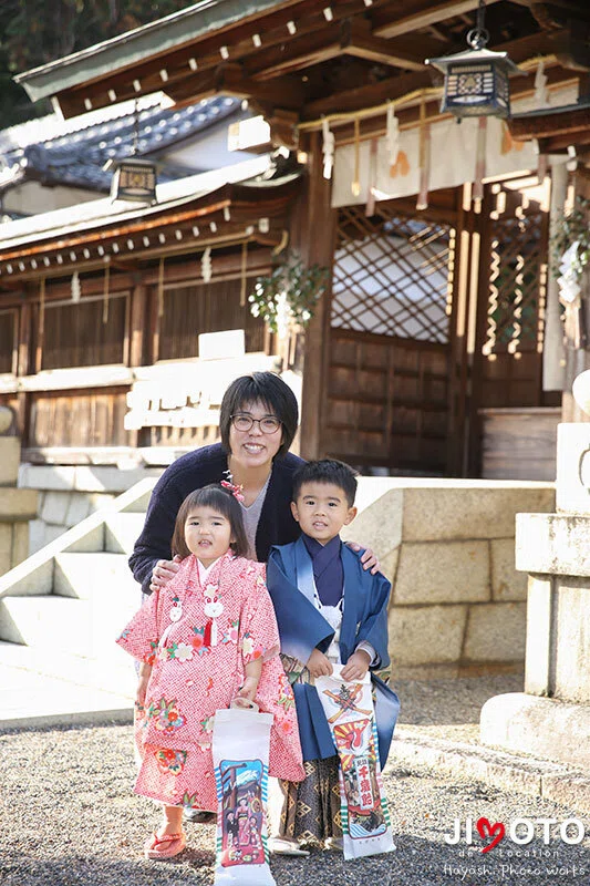 滋賀県竜王町の苗村神社で出張撮影
