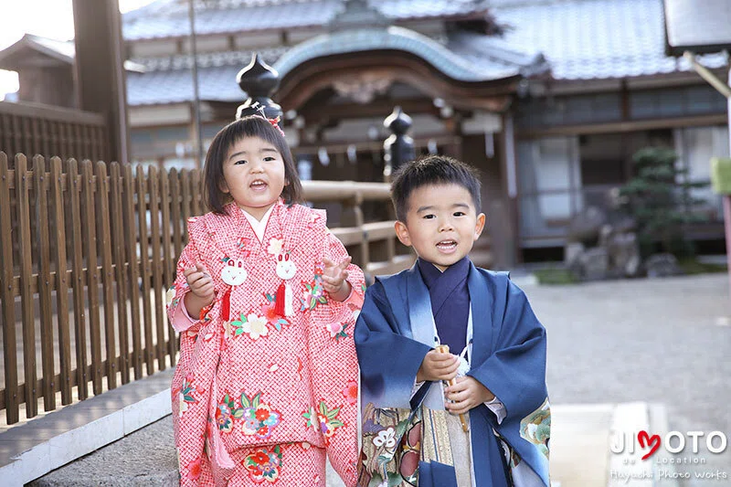 滋賀県竜王町の苗村神社で出張撮影
