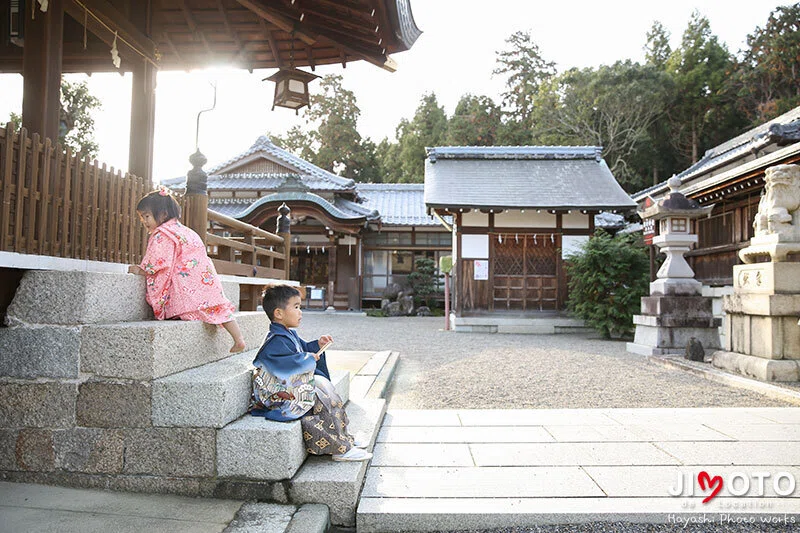 滋賀県竜王町の苗村神社で出張撮影