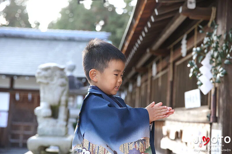 滋賀県竜王町の苗村神社で出張撮影