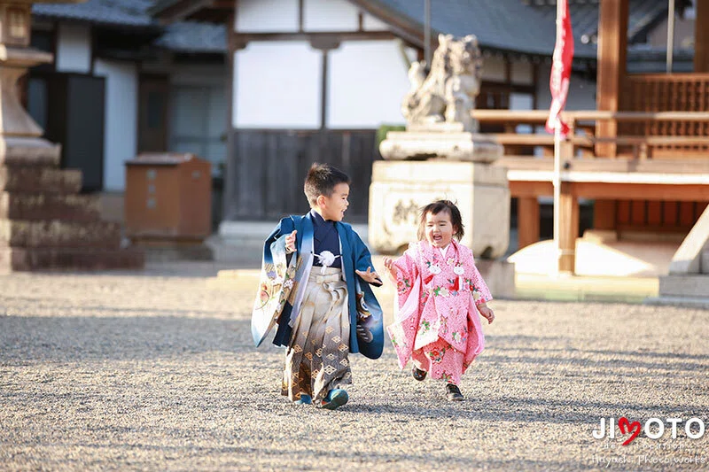 滋賀県竜王町の苗村神社で出張撮影