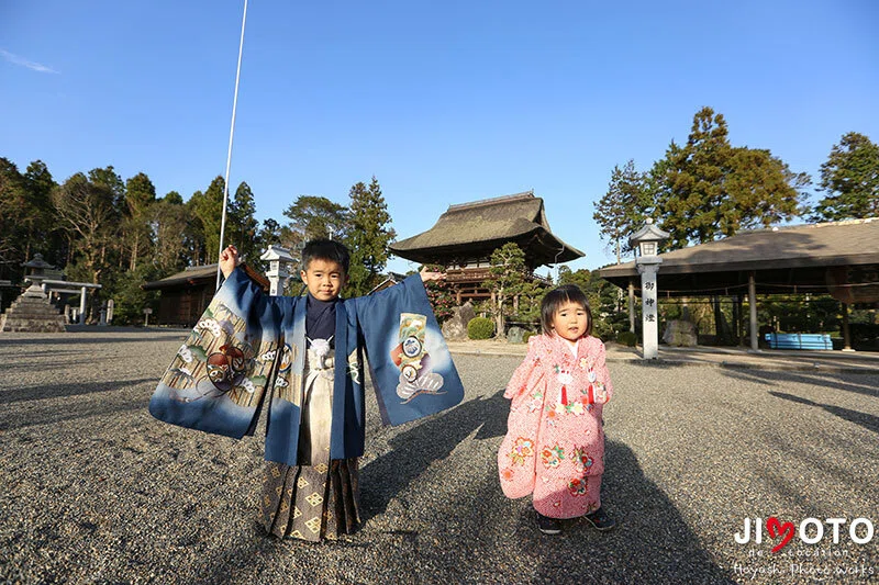 滋賀県竜王町の苗村神社で出張撮影