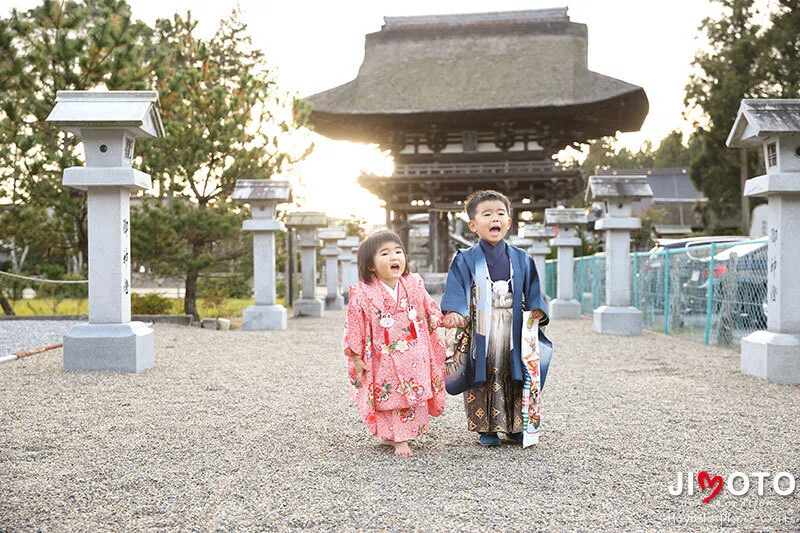 滋賀県竜王町の苗村神社で出張撮影