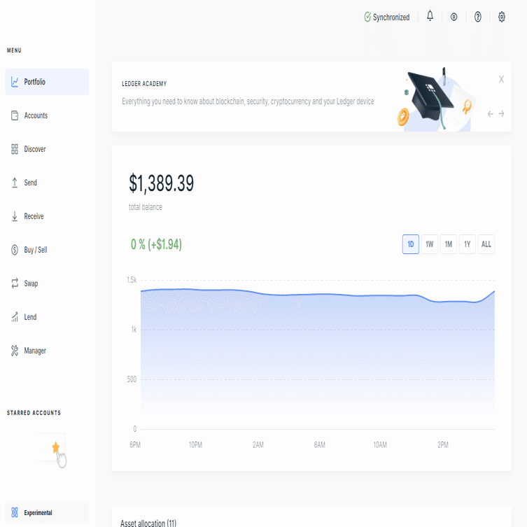 Ledger LiveでNFTを管理する｜ledger