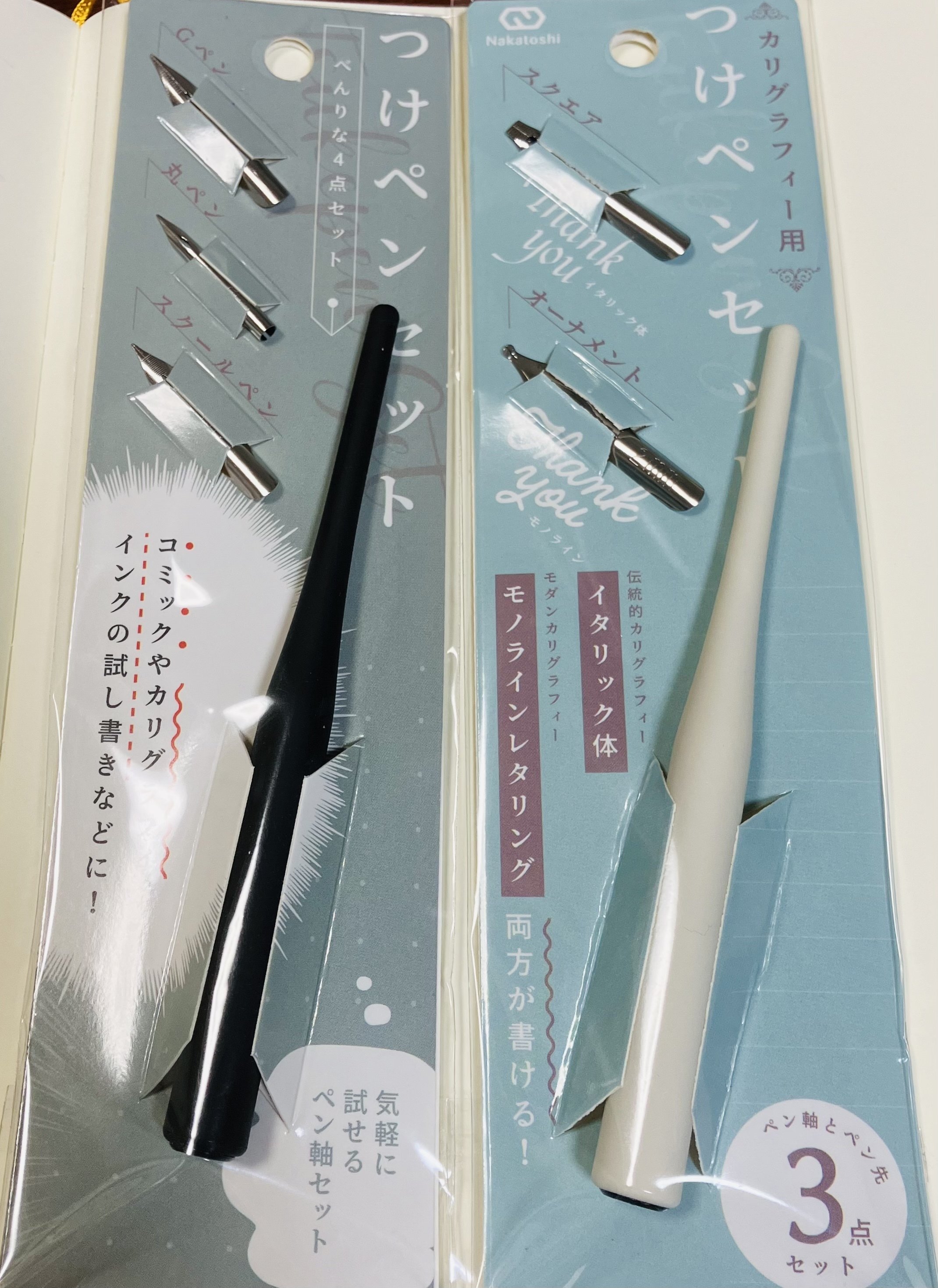 つけペンセット 3種ペン先付 (100円ショップ 100円均一 100均一