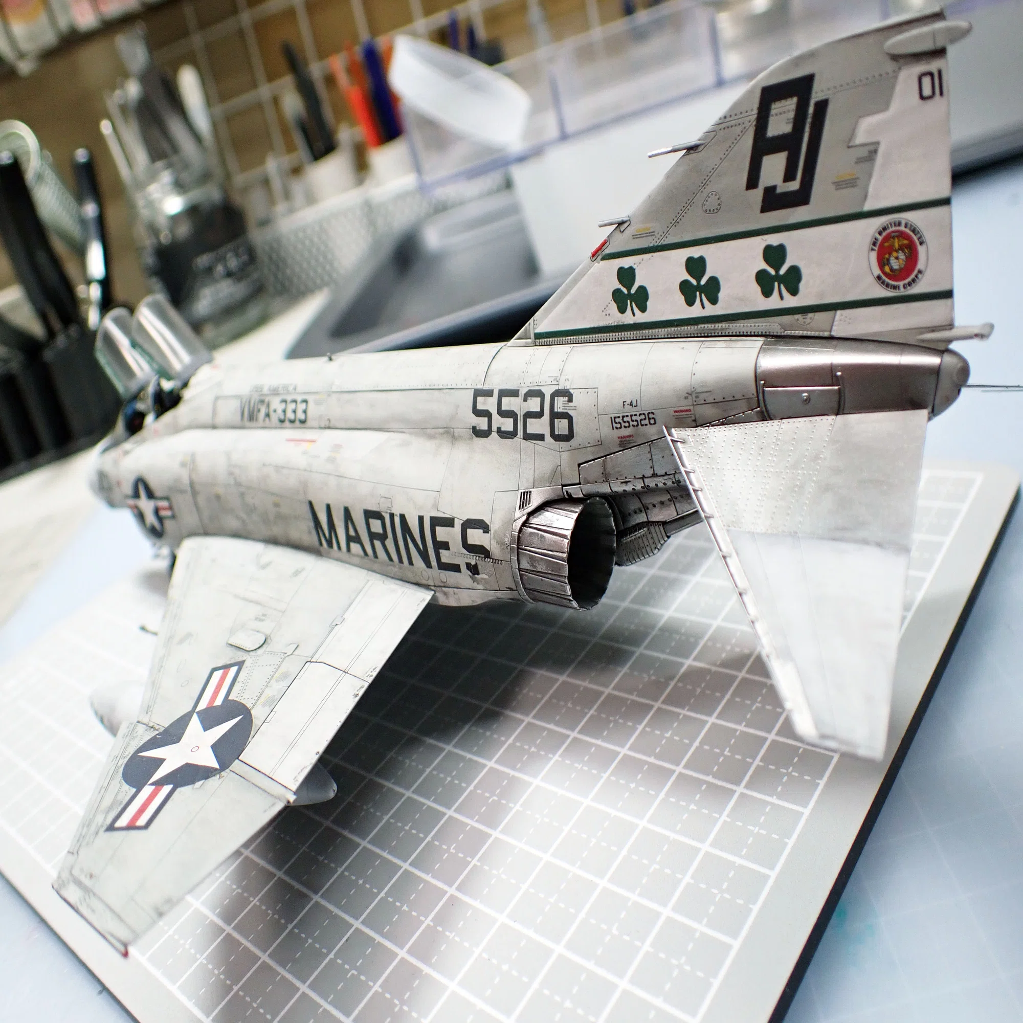 完成！ 嬉しい！！：飛行機プラモ 1/72 F-4J （完成報告編）｜積みプラ 
