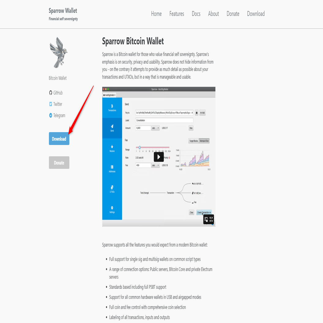 Sparrowを使用してLedgerをBitcoin (BTC) ネットワークに接続する | ledgerfiのブログ