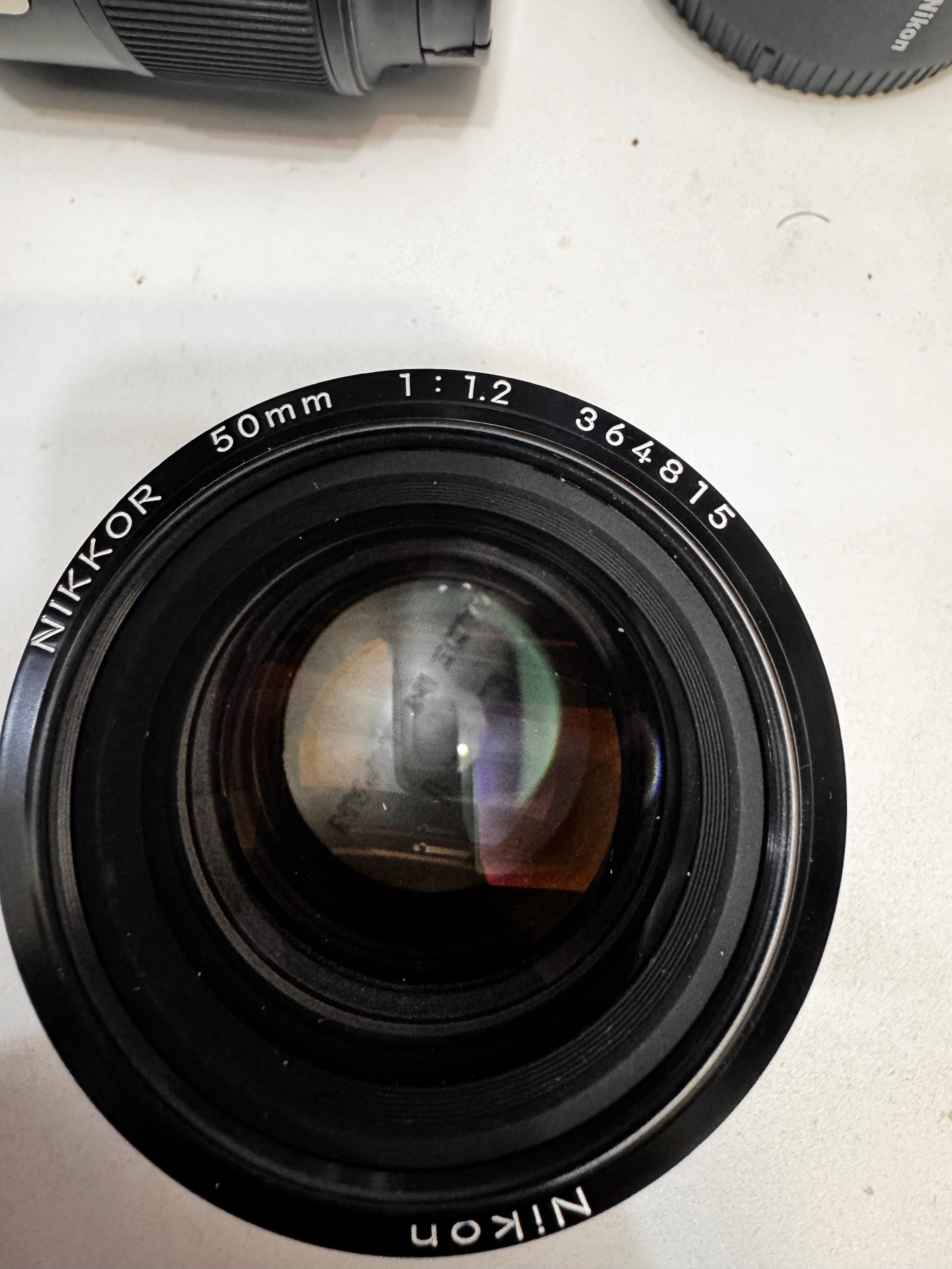 Nikon F 一眼レフ No71番と望遠レンズ