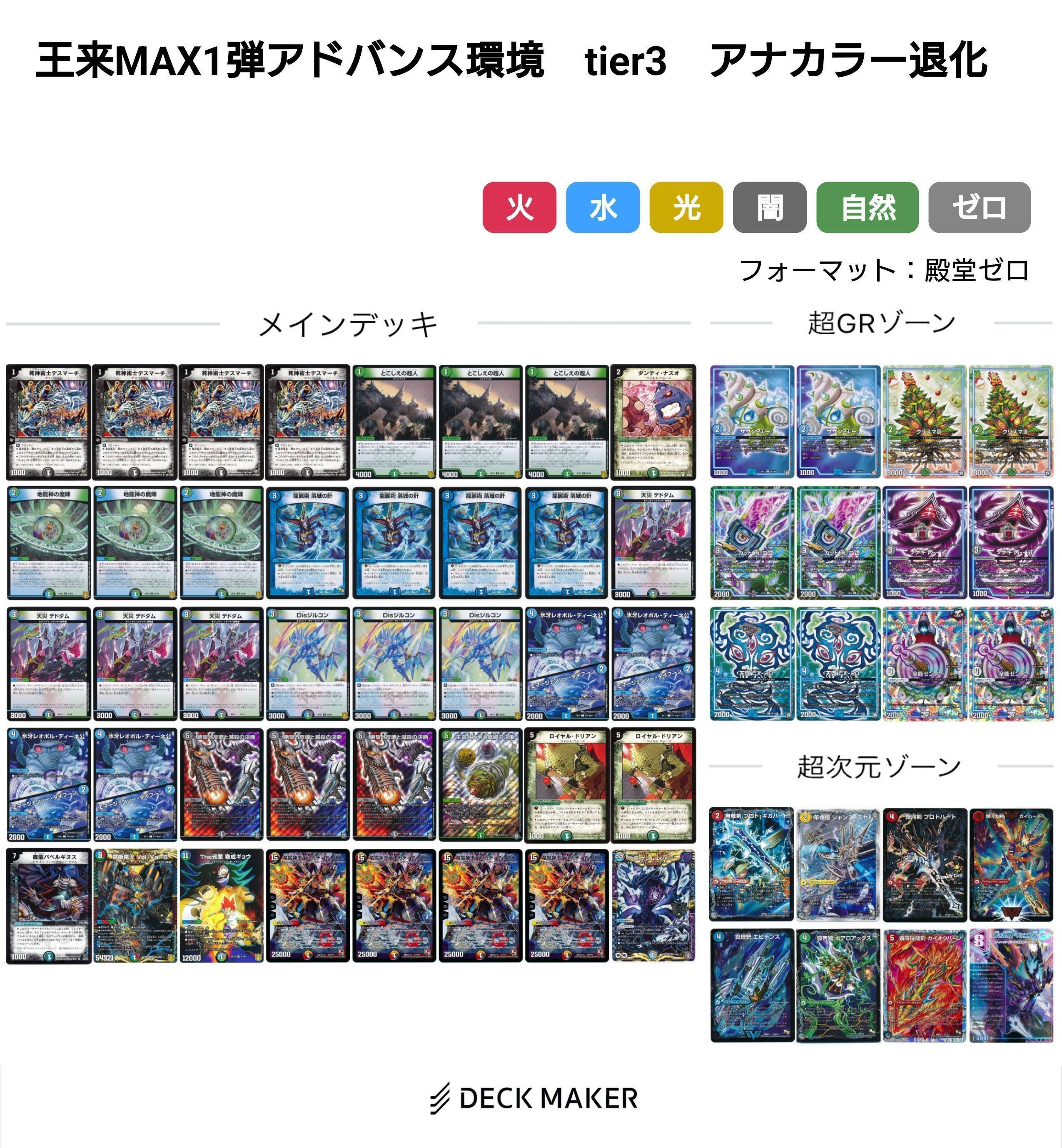 【最終値下げ】【初期統一】デュエマ　引退品　歴代環境デッキ 最終値下げ】【初期統一】デュエマ 引退品 歴代環境デッキ - メルカリ