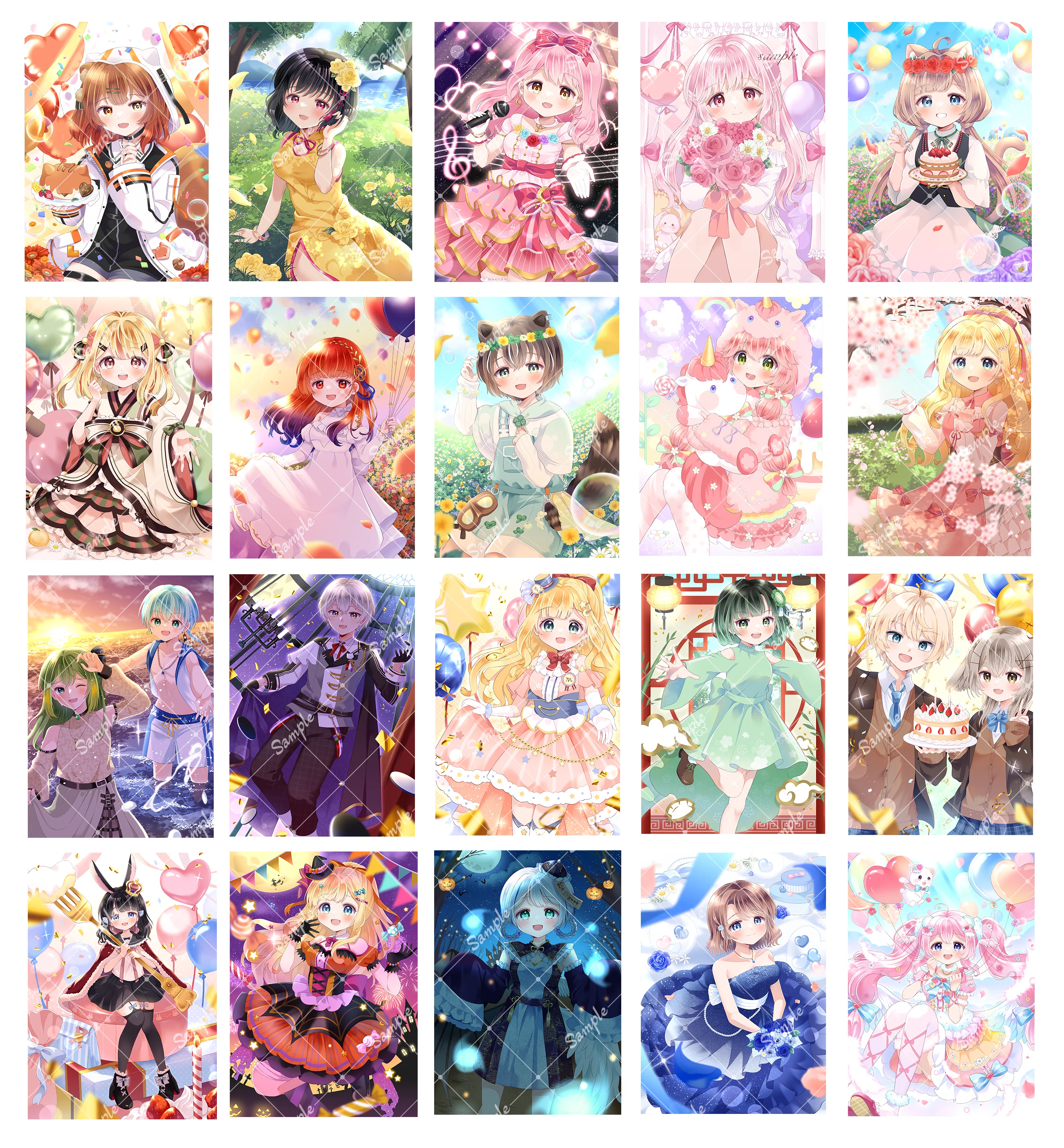 ♡ ♡ ♡様おまとめご依頼出品 2024年ご依頼イラストまとめ｜みかもち