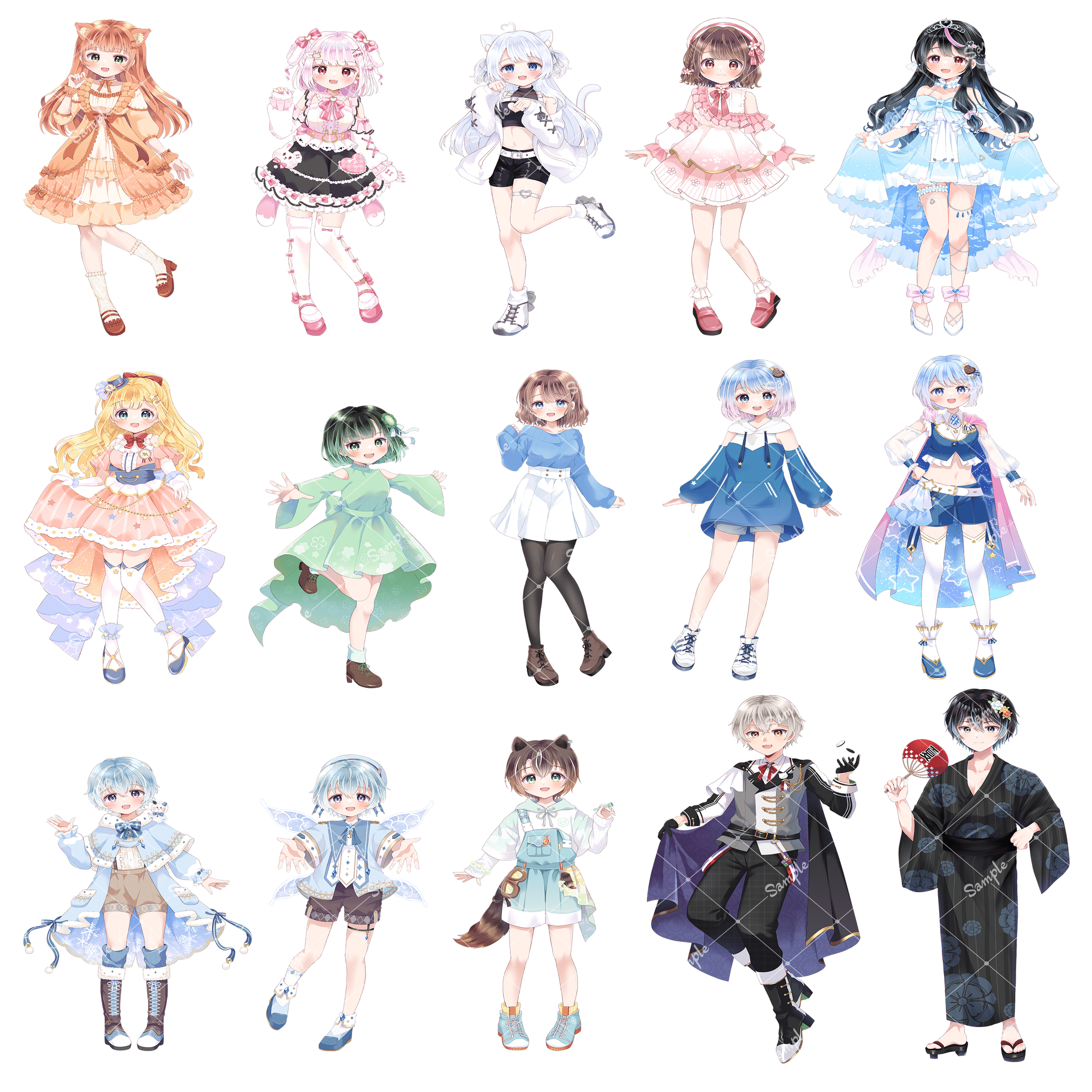 2024年ご依頼イラストまとめ｜みかもち