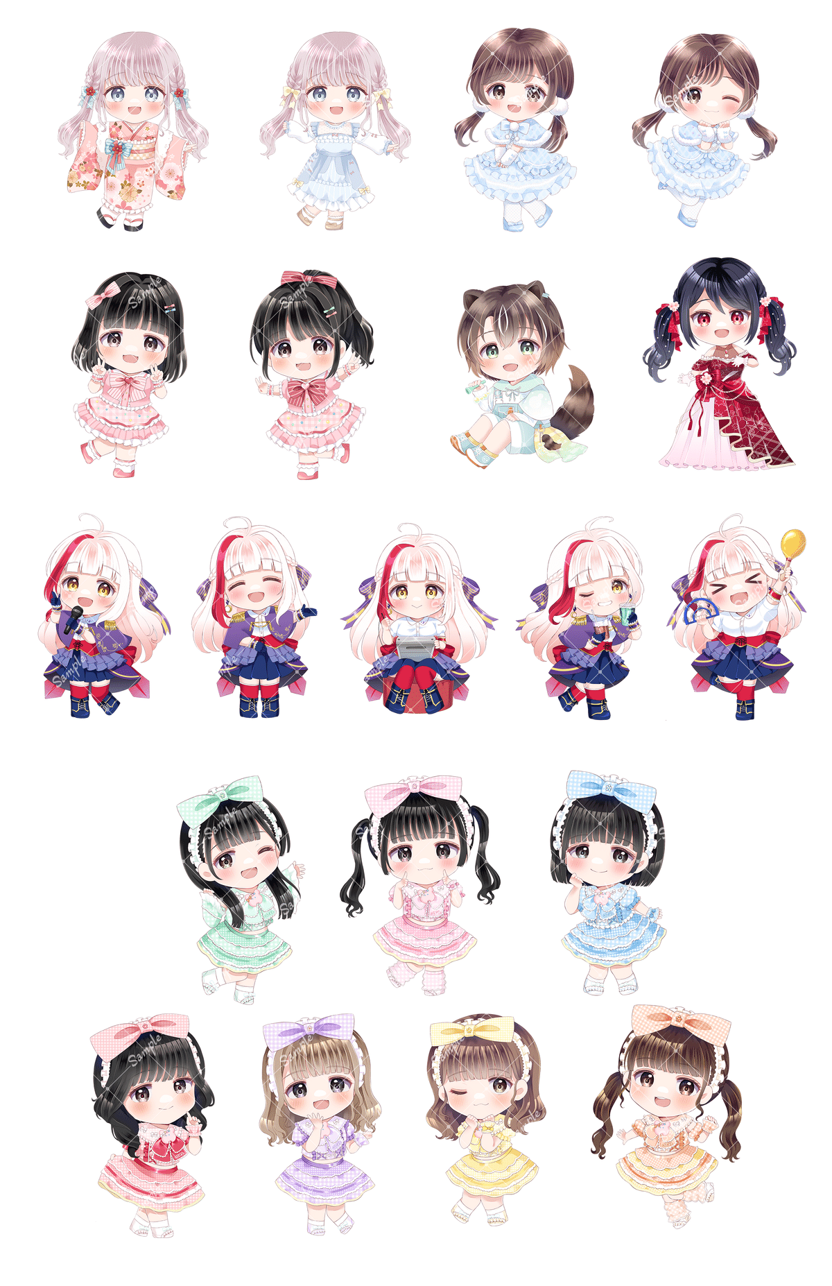 2024年ご依頼イラストまとめ｜みかもち